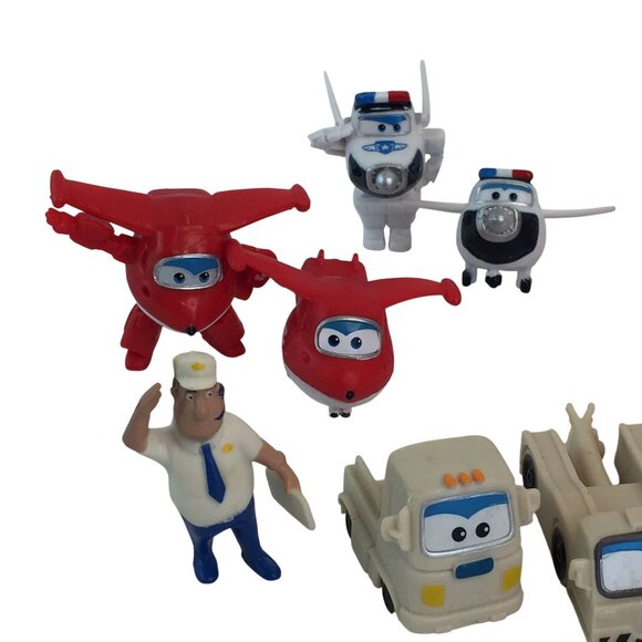 Super Wings Toy Figures Lot of 20 Mini Figures 2" Cake Toppers - Picture 2 of 9